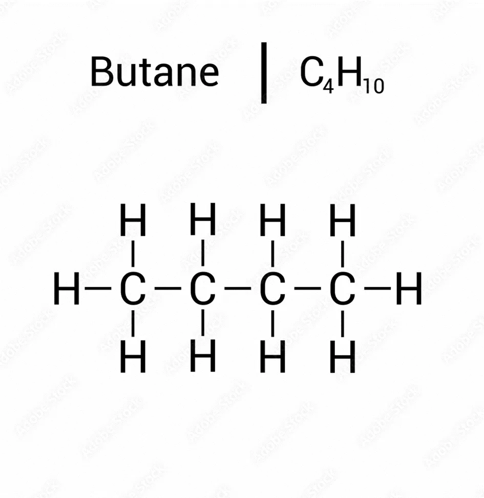 Công thức hoá học của khí Butan